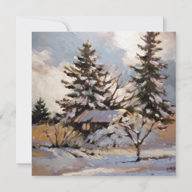 Square Flat  Note Card (Front)