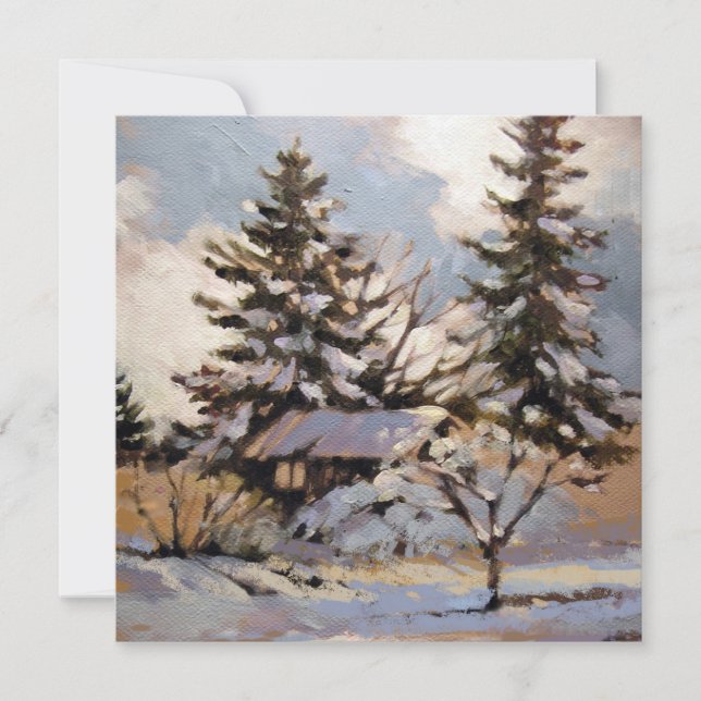 Square Flat  Note Card (Front)