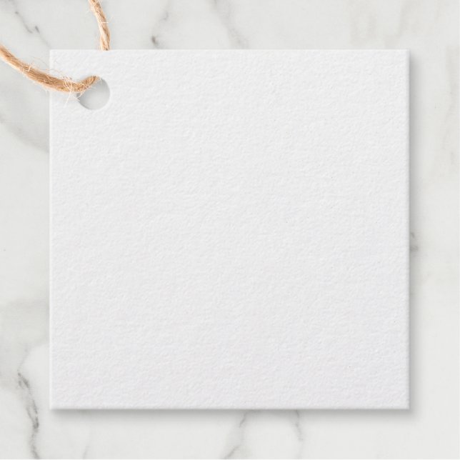 Square Foil Favour Tags (Front)