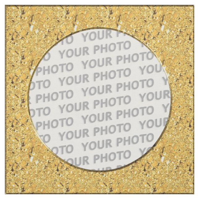 Square Frame gold leaf + your photos & ideas Fabric (Swatch)