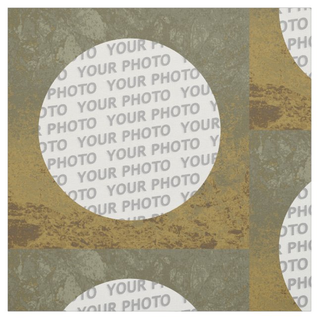 Square Frame splatter II + your photo Fabric (Swatch)