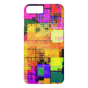 Square Geometric Multicolored Pattern iPhone 8 Plus/7 Plus Case