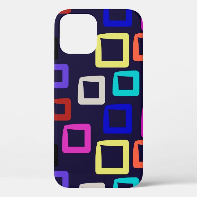 Square geometric painting, seamless design graphic Case-Mate iPhone case (Back)