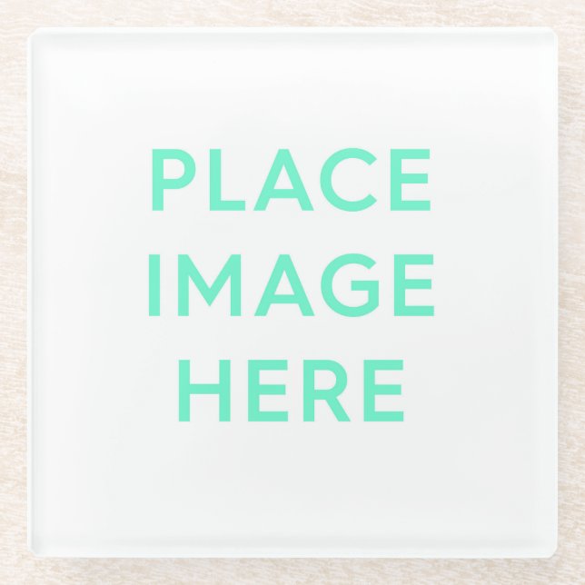 Square Glass Coaster (Front)