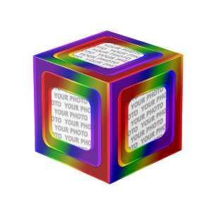 Square in Square Frame coloured II + your photo