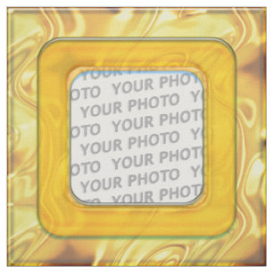 Square in Square Frame coloured IV + your photo Fabric