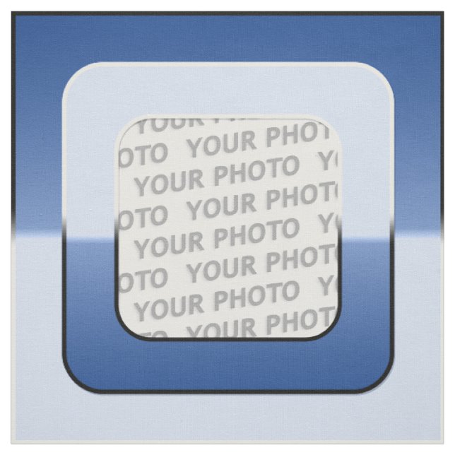 Square in Square Frame coloured V + your photo Fabric (Swatch)