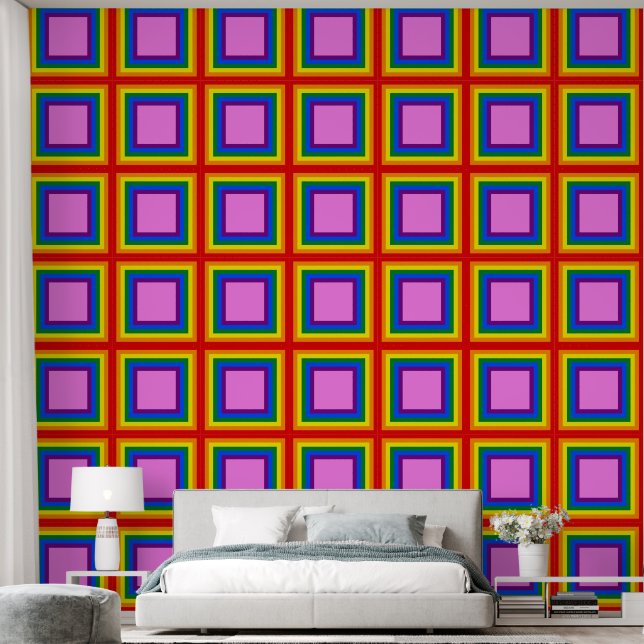 Square in Square Frame + your Background Colour 5 Wallpaper (Bedroom)