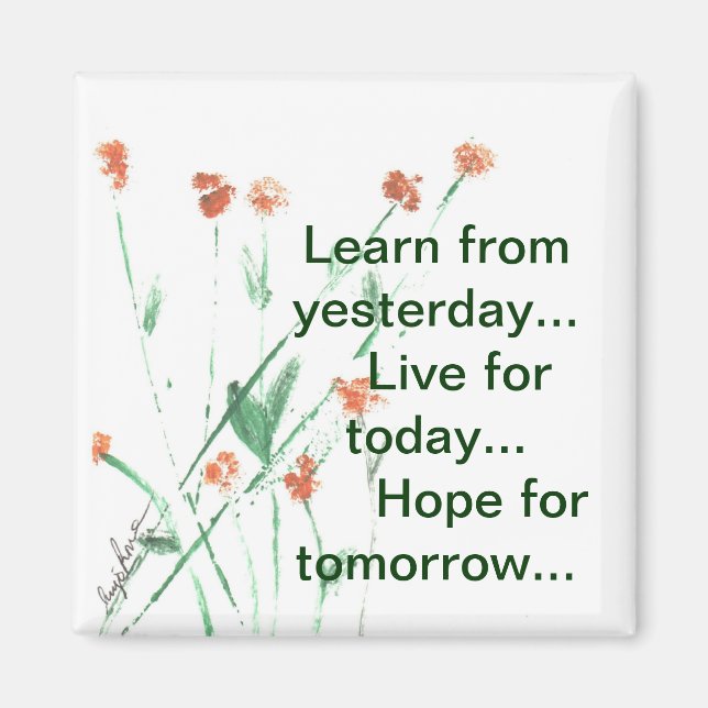 Square Inspirational Magnet (Front)