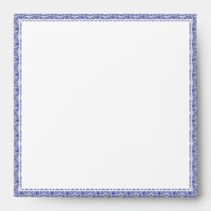 Square Italia Blue Lemon Wedding Envelope