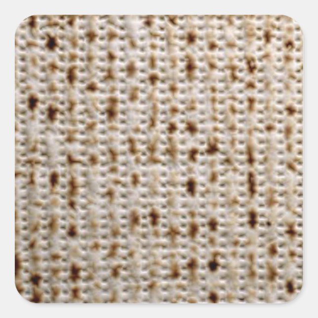 Square Jewish Matzo Stickers (Front)