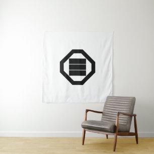 Square Kanji for three in Oshiki Tapestry