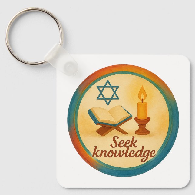 Square Keychain – Durable & Double-Sided Print (Front)