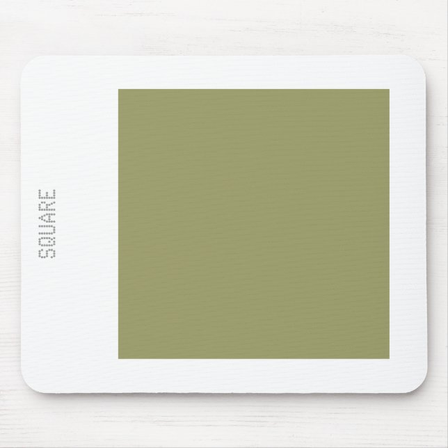 Square - Khaki and White Mouse Pad (Front)