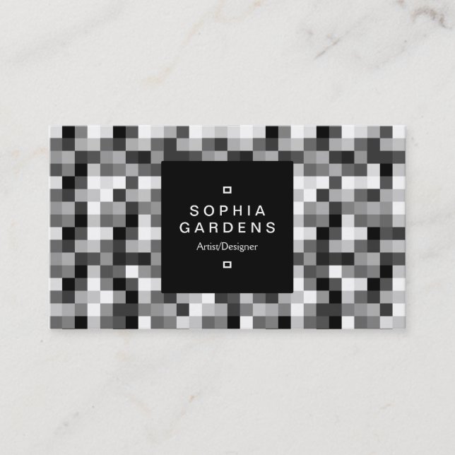 Square Label 01a - Pixels 060614 Business Card (Front)