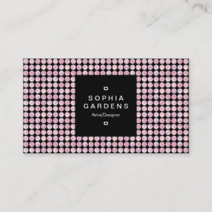 Square Label 01a - Textured Spots 01 Business Card
