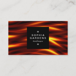 Square Label 01a - Tongues of Fire Business Card