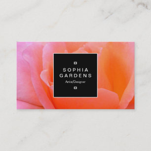 Square Label 02a - Rose Business Card