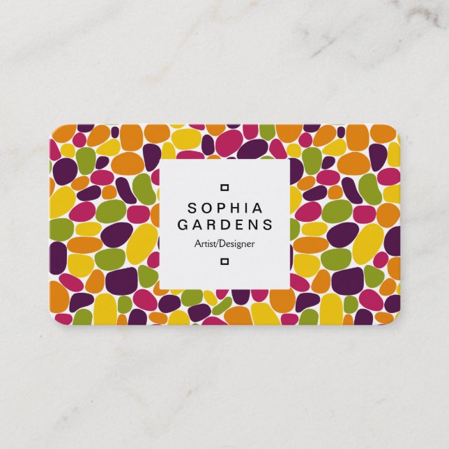 Square Label 03a - 160417 - WIne Gum Colours Business Card (Front)