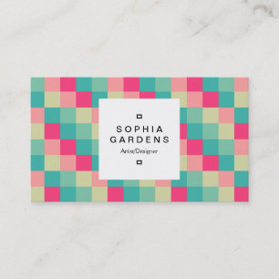 Square Label 03a - Colour Squares 013 Business Card