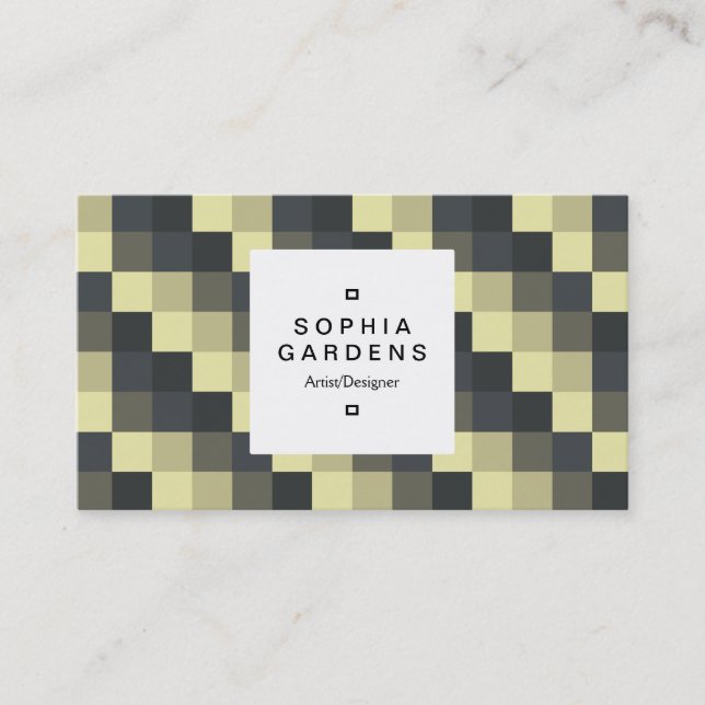 Square Label 03a - Colour Squares 09 Business Card (Front)