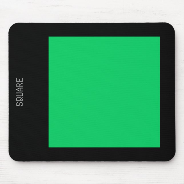 Square - Light Green and Black Mouse Pad (Front)