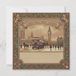 Square London Card - Christmas