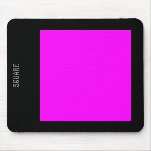 Square - Magenta and Black Mouse Pad