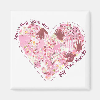 Square Magnet: Spreading Aloha Magnet