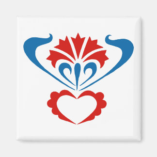 Square Magnet With Slovenian Ornamental Motif