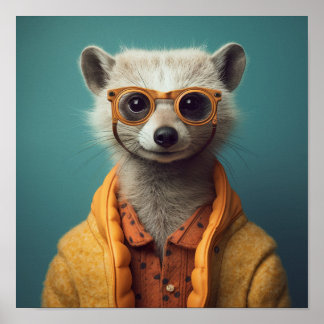Square "Marvelous Meerkat" Poster