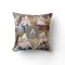 Square Monogram Custom Photo Throw Pillow