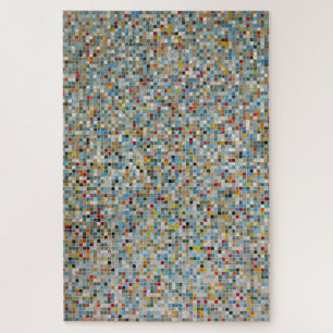 Square Mosaic Multi-coloured Tile Pattern (Photo) Jigsaw Puzzle
