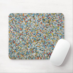 Square Mosaic Multi-coloured Tile Pattern (Photo) Mouse Pad