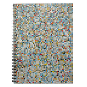 Square Mosaic Multi-coloured Tile Pattern (Photo) Notebook