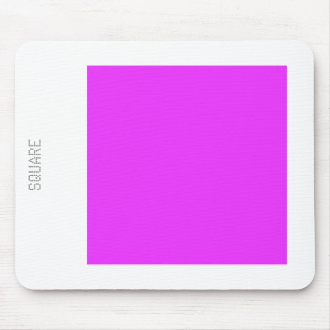 Square - Neon Purple and White Mouse Pad (Front)