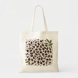 Square of Coffee Beans Tote Bag