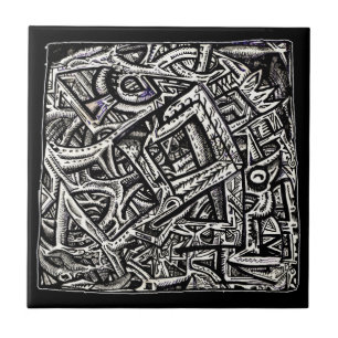 Square One, by Brian Benson Ceramic Tile