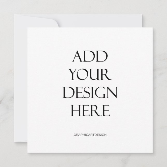 Square or Circle Round Invitation Card Printing (Front)