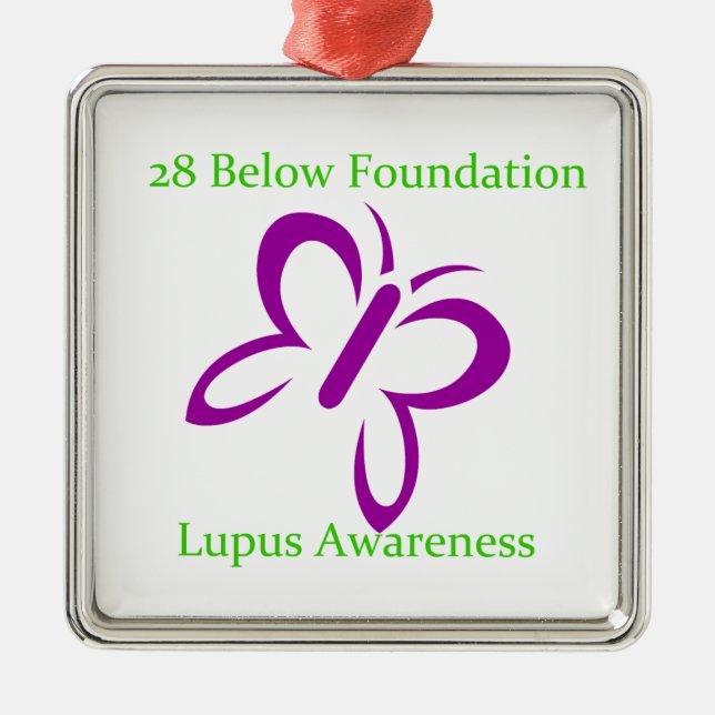 Square Oranament Metal Ornament (Front)