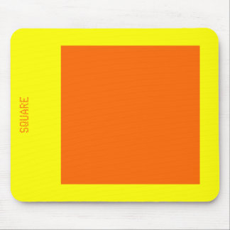 Square - Orange and Yellow Mouse Pad
