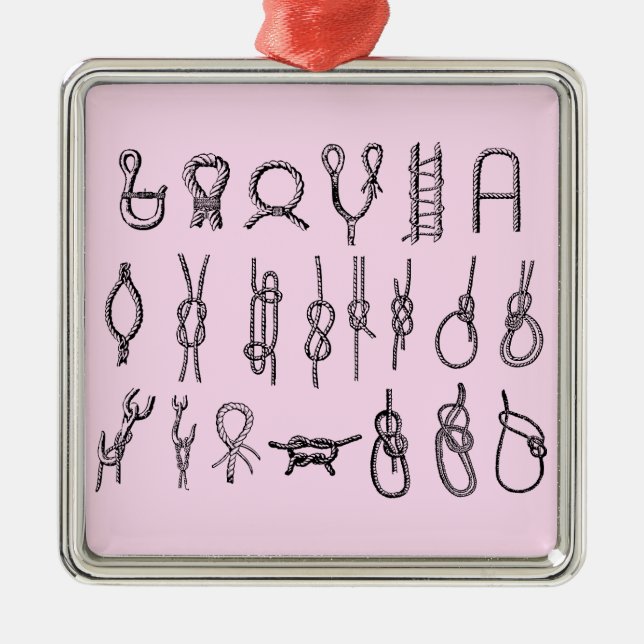 Square ornament with knots (Front)