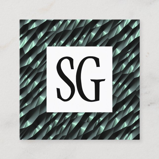 Square Panel - Initials - 190716(04) Square Business Card (Front)