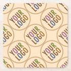 Square Paper Coasters Custom Logo Promotional Bulk