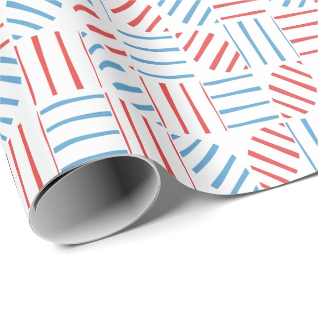 Square Patch Pattern Wrapping Paper (Roll Corner)
