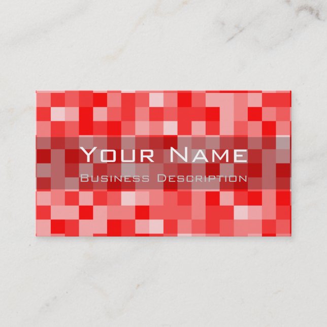 Square pattern Business Card (Front)