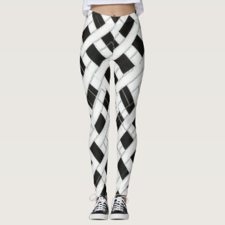 square pattern leggings