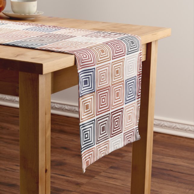 Square Pattern Short Table Runner (In Situ)