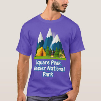 Square Peak Glacier National Park T-Shirt