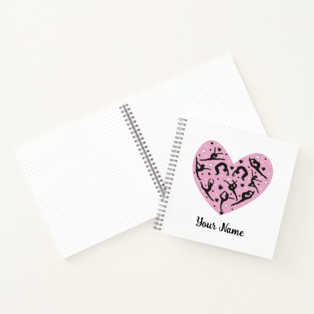 Square Personalized Rhythmic Gymnastics Notebook (Inside)